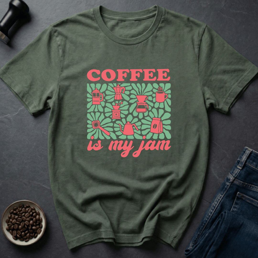Coffee graphic Brew Mood T-Shirt in by Caffeine Dept