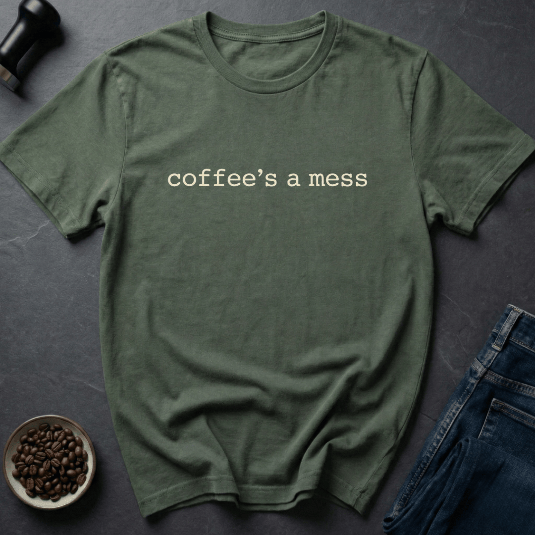 Coffee graphic Caffeine Crisis T-Shirt in by Caffeine Dept