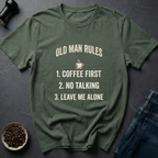 Coffee graphic Grandpa Manifesto T-Shirt in by Caffeine Dept