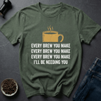 Coffee graphic Sip Stalker T-Shirt in by Caffeine Dept