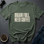 Coffee graphic Brain Lag T-Shirt in by Caffeine Dept