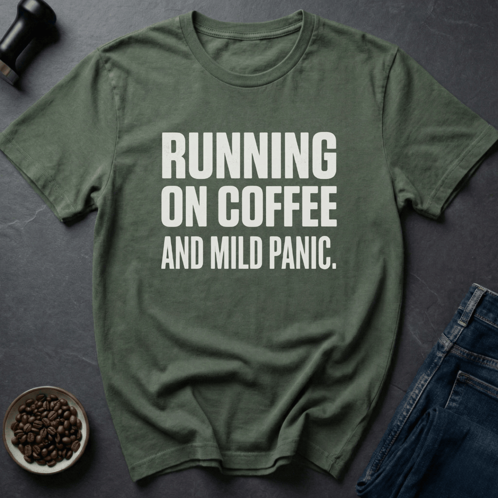 Coffee graphic Anxiety Coffee T-Shirt in by Caffeine Dept