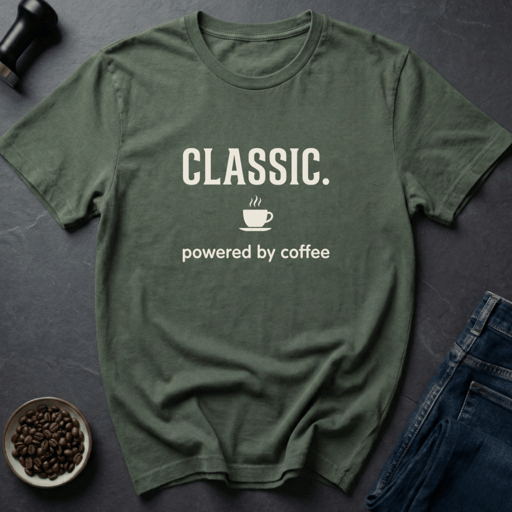 Coffee graphic Classic Fuel T-Shirt in by Caffeine Dept