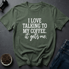 Coffee graphic Brew Whisperer T-Shirt in by Caffeine Dept