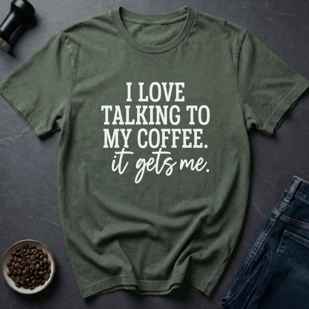 Coffee graphic Brew Whisperer T-Shirt in by Caffeine Dept