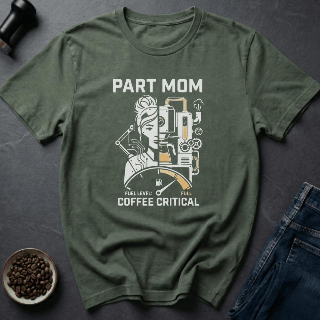 Coffee graphic Coffee Critical Mom T-Shirt in by Caffeine Dept