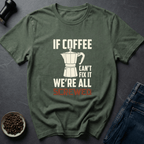 Coffee graphic Brew Therapy T-Shirt in by Caffeine Dept