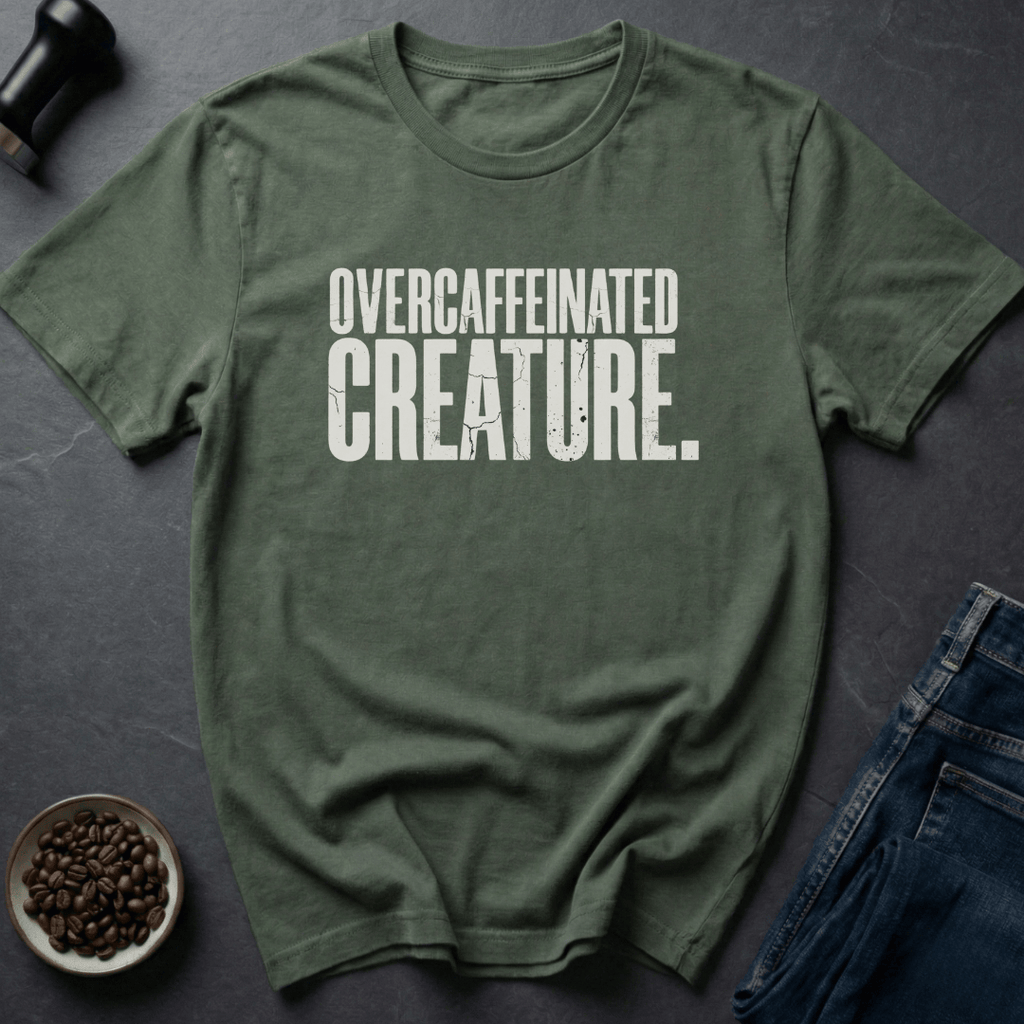 Coffee graphic Caffeinated Chaos T-Shirt in by Caffeine Dept