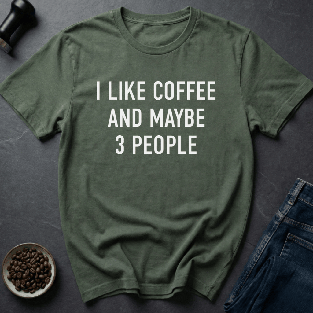Coffee graphic I Like Coffee... T-Shirt in by Caffeine Dept