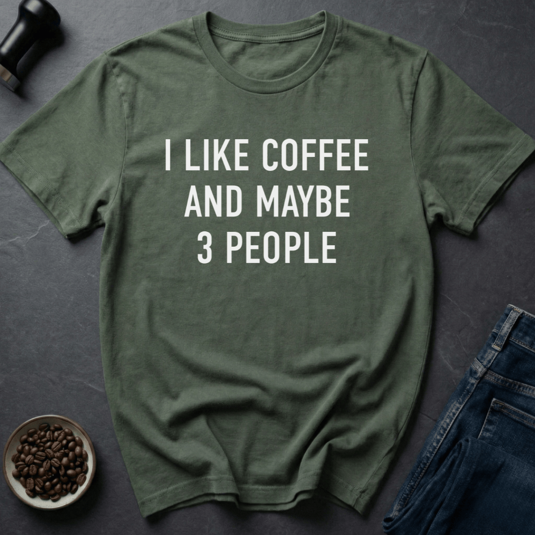 Coffee graphic I Like Coffee... T-Shirt in by Caffeine Dept