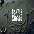 Coffee graphic Coffee Addict T-Shirt in by Caffeine Dept