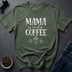 Coffee graphic Tired Mama T-Shirt in by Caffeine Dept