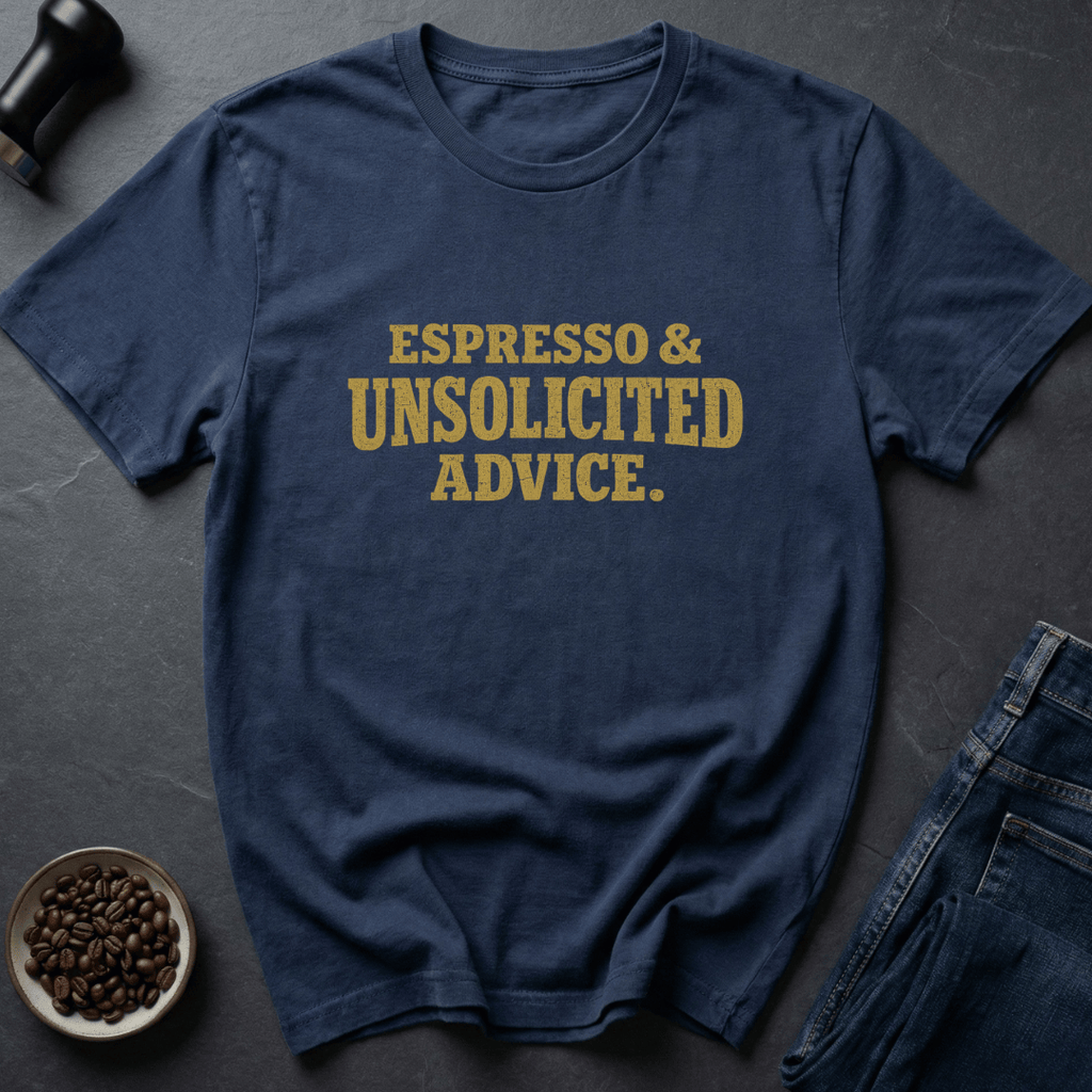 Coffee graphic Espresso Advice T-Shirt in by Caffeine Dept