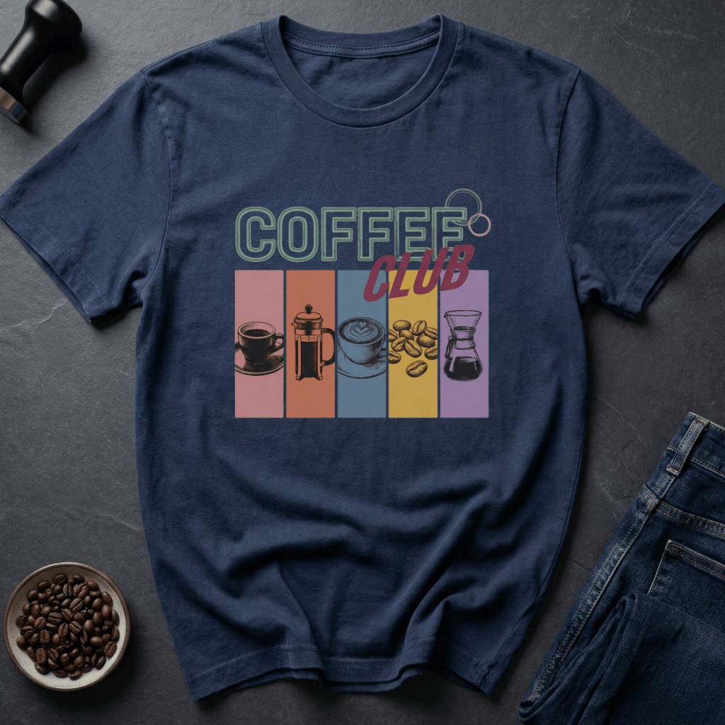 Coffee graphic Bean Club T-Shirt in by Caffeine Dept