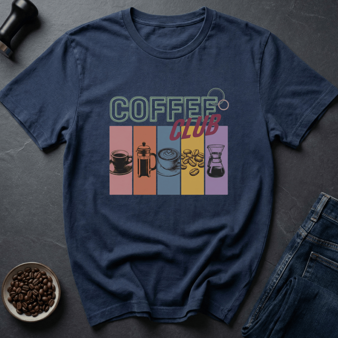 Coffee graphic Bean Club T-Shirt in by Caffeine Dept
