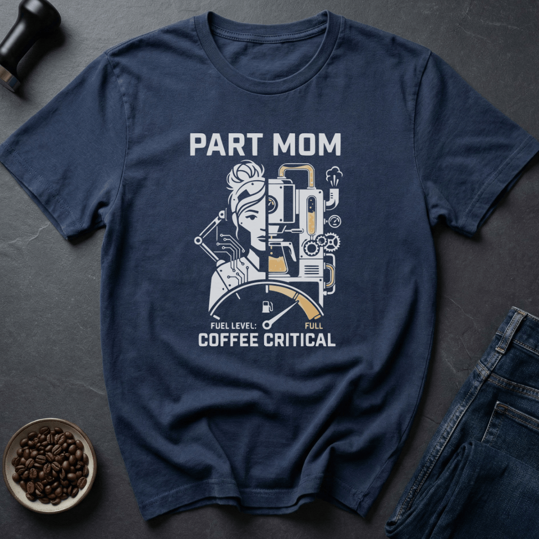 Coffee graphic Coffee Critical Mom T-Shirt in by Caffeine Dept