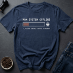 Coffee graphic Mom Offline T-Shirt in by Caffeine Dept