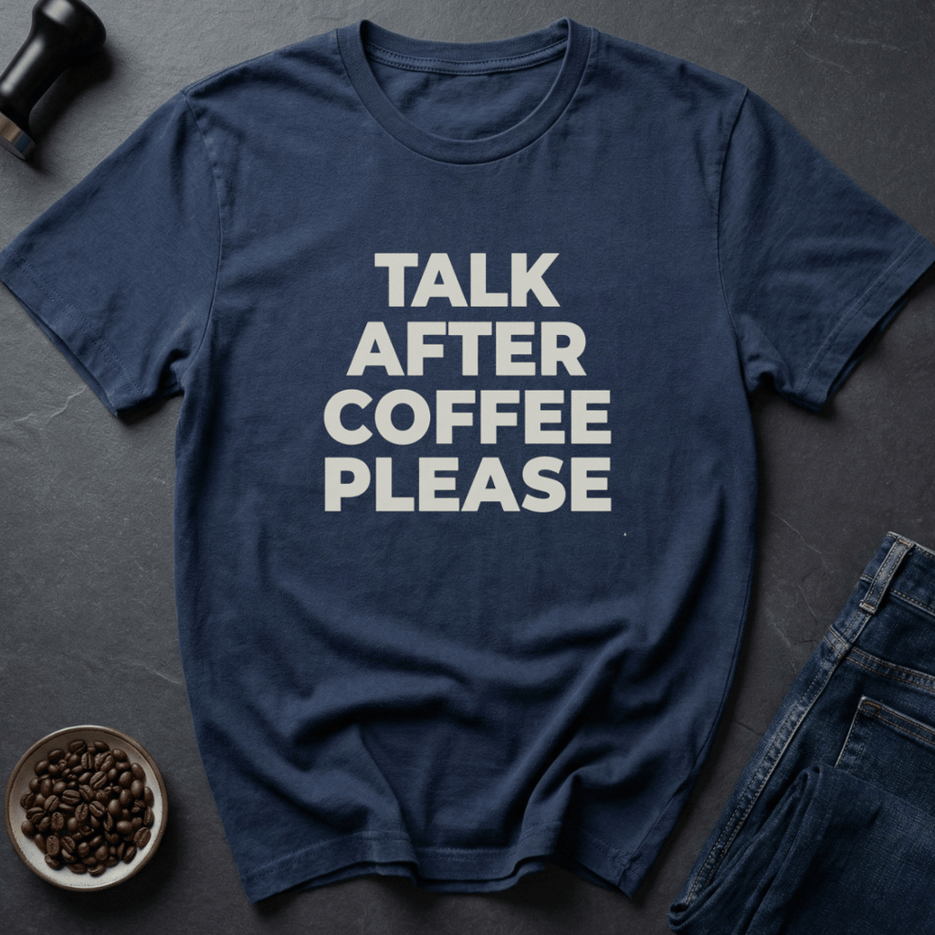 Coffee graphic Now Talking T-Shirt in by Caffeine Dept