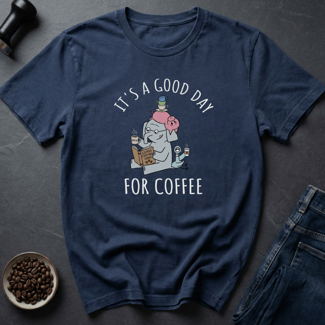 Coffee graphic Good day T-Shirt in by Caffeine Dept