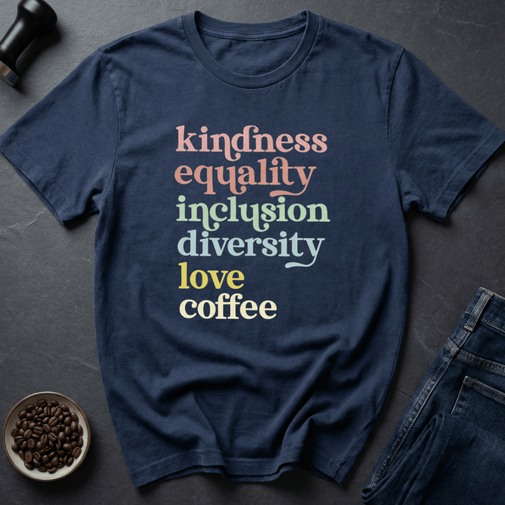 Coffee graphic Kind Coffee T-Shirt in by Caffeine Dept