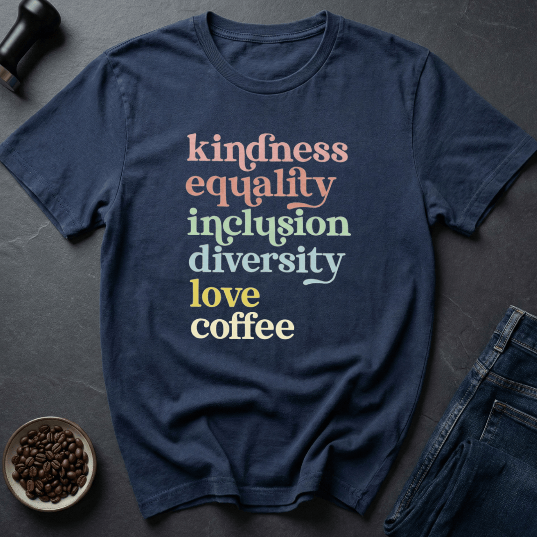 Coffee graphic Kind Coffee T-Shirt in by Caffeine Dept