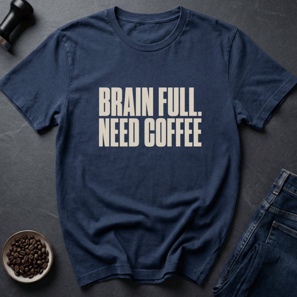Coffee graphic Brain Lag T-Shirt in by Caffeine Dept