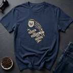 Coffee graphic Death Before Decaf T-Shirt in by Caffeine Dept