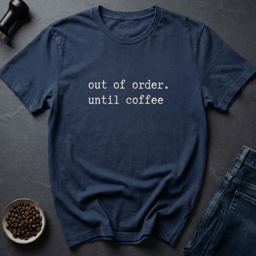 Coffee graphic Out Order T-Shirt in by Caffeine Dept