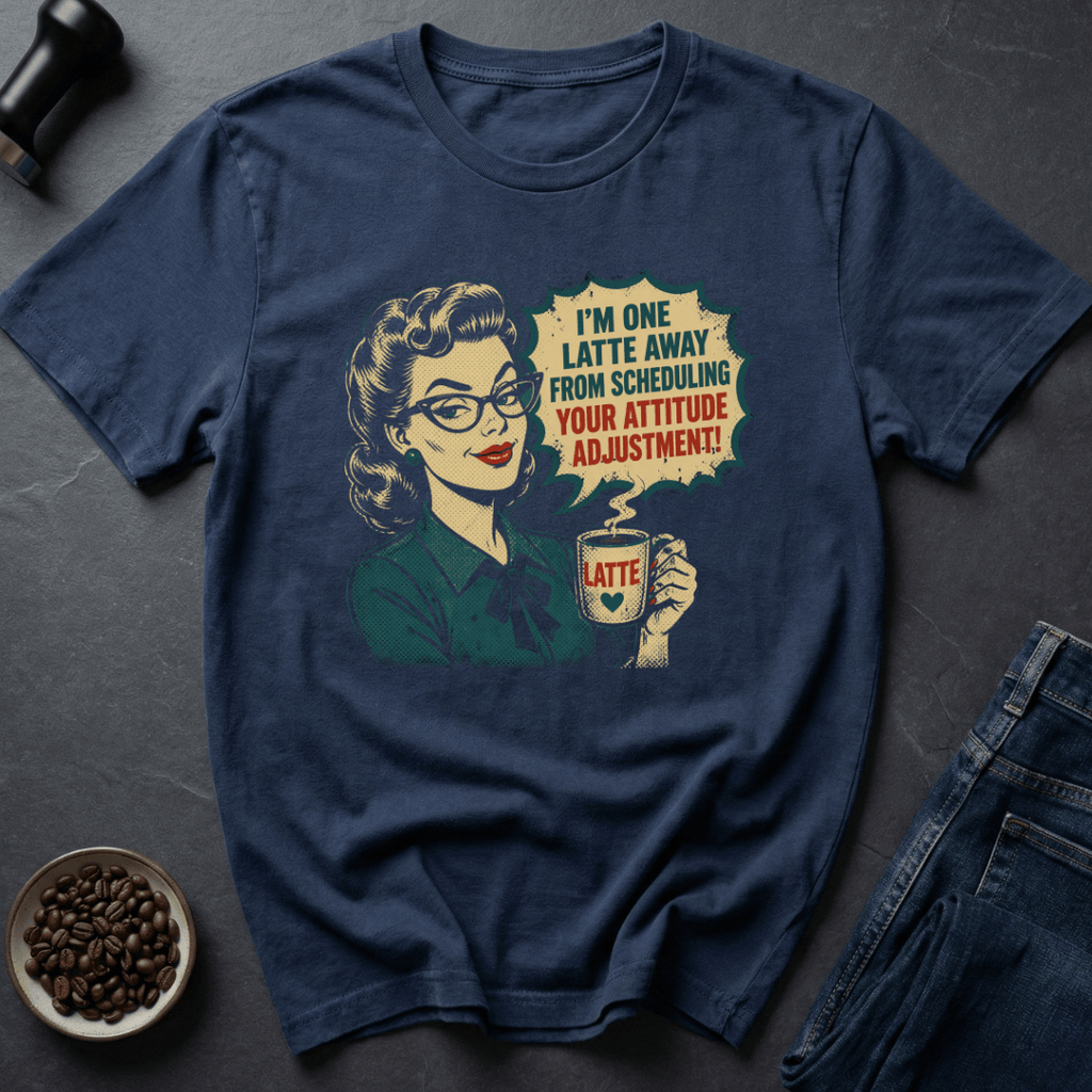 Coffee graphic Attitude Fix T-Shirt in by Caffeine Dept
