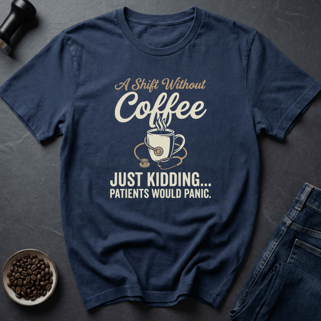 Coffee graphic Coffee Shift T-Shirt in by Caffeine Dept