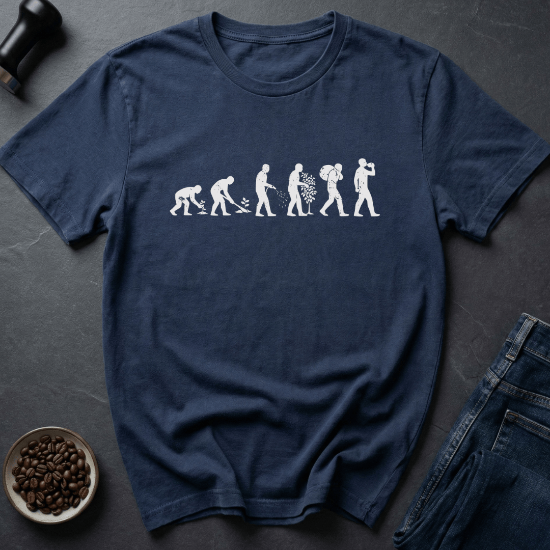 Coffee graphic Bean to Brew T-Shirt in by Caffeine Dept