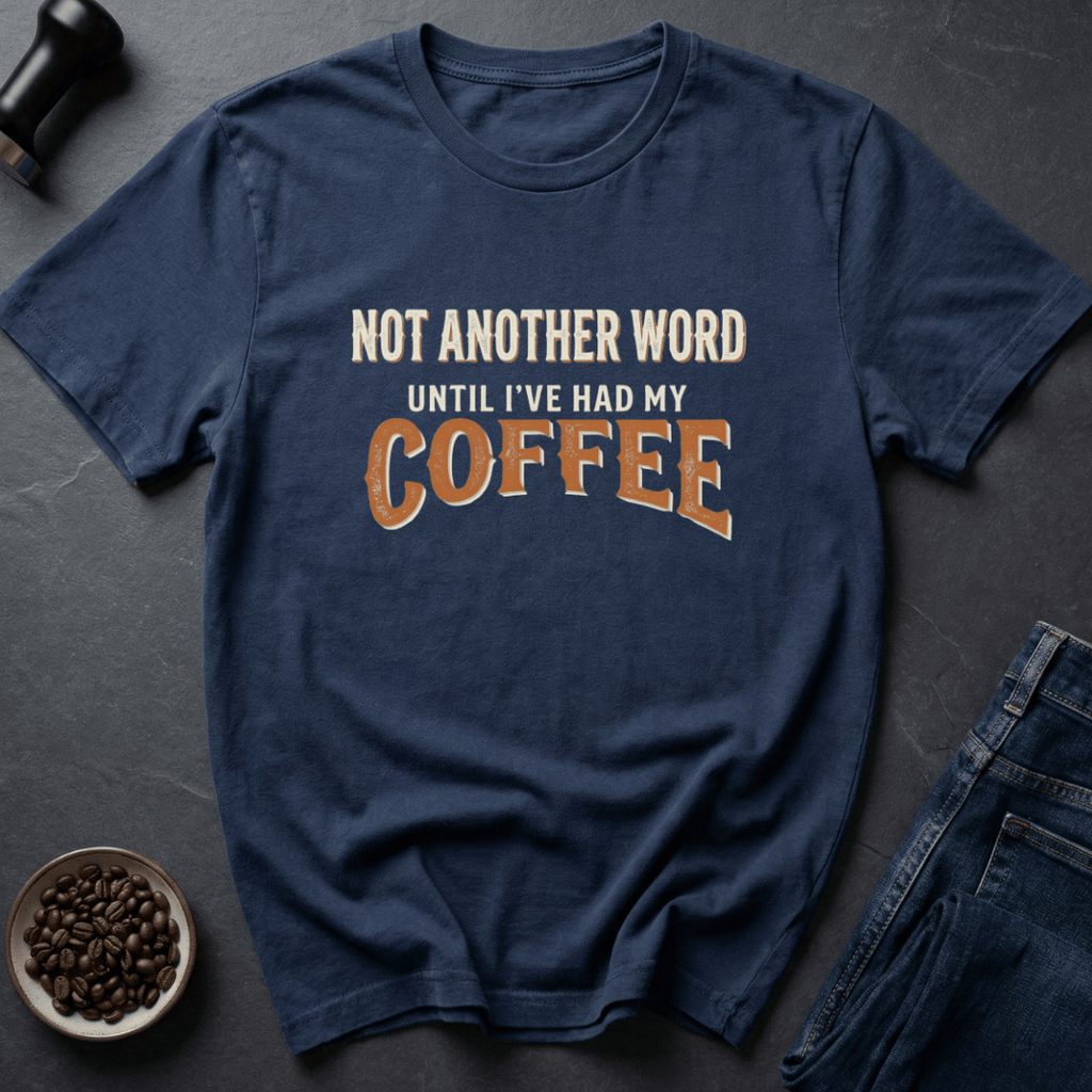 Coffee graphic Pre-Verbal T-Shirt in by Caffeine Dept