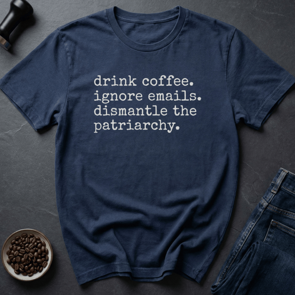 Coffee graphic Coffee. Resist. Repeat. T-Shirt in by Caffeine Dept