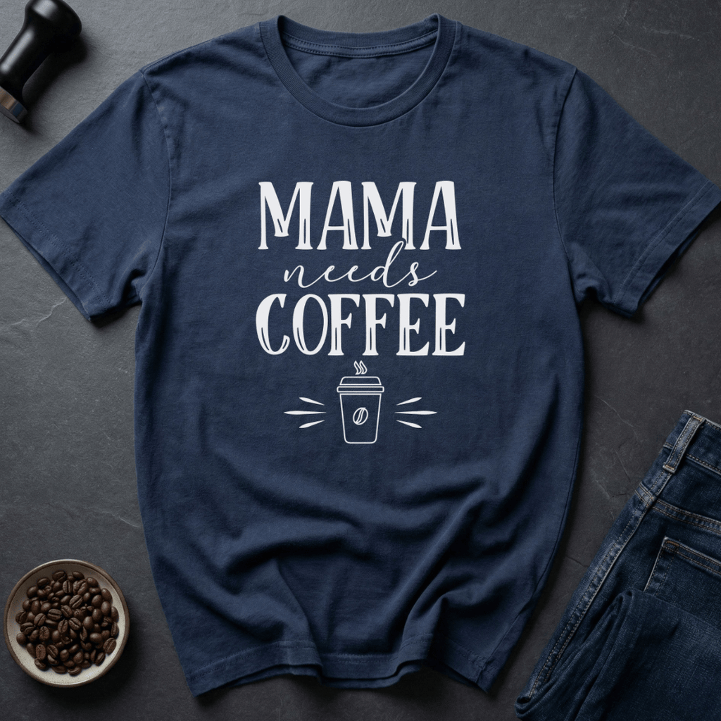 Coffee graphic Tired Mama T-Shirt in by Caffeine Dept