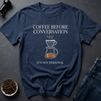 Coffee graphic No Talking T-Shirt in by Caffeine Dept