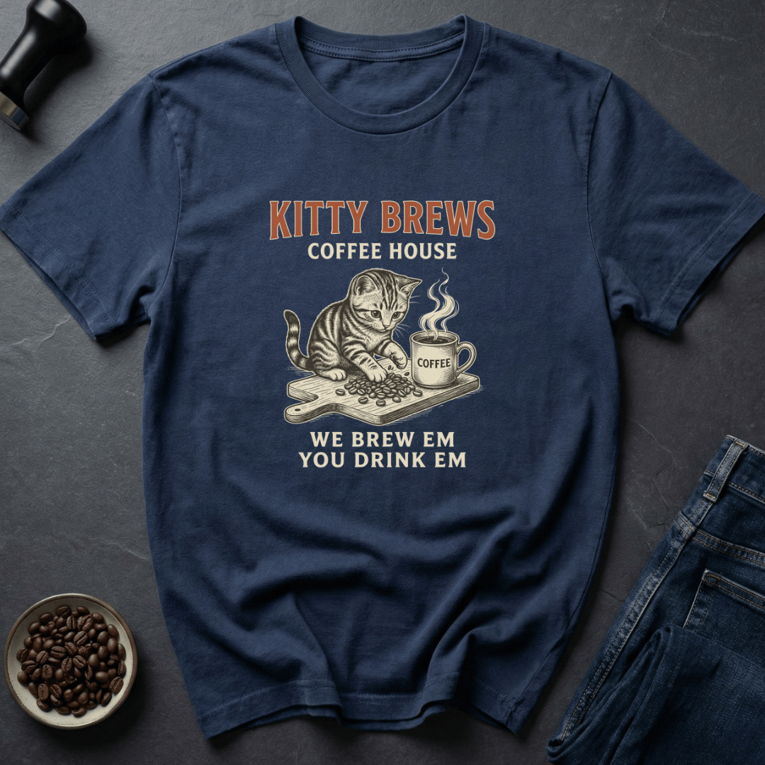 Coffee graphic Purrista Mode T-Shirt in by Caffeine Dept
