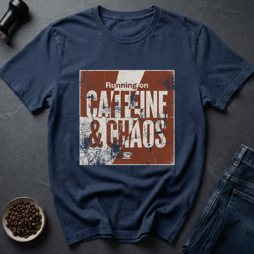 Coffee graphic Caffeine Chaos T-Shirt in by Caffeine Dept
