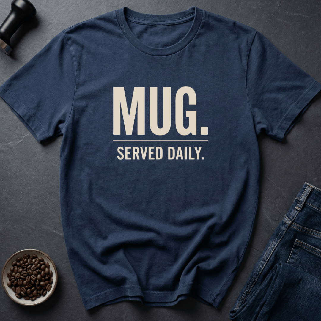 Coffee graphic Mug Life T-Shirt in by Caffeine Dept