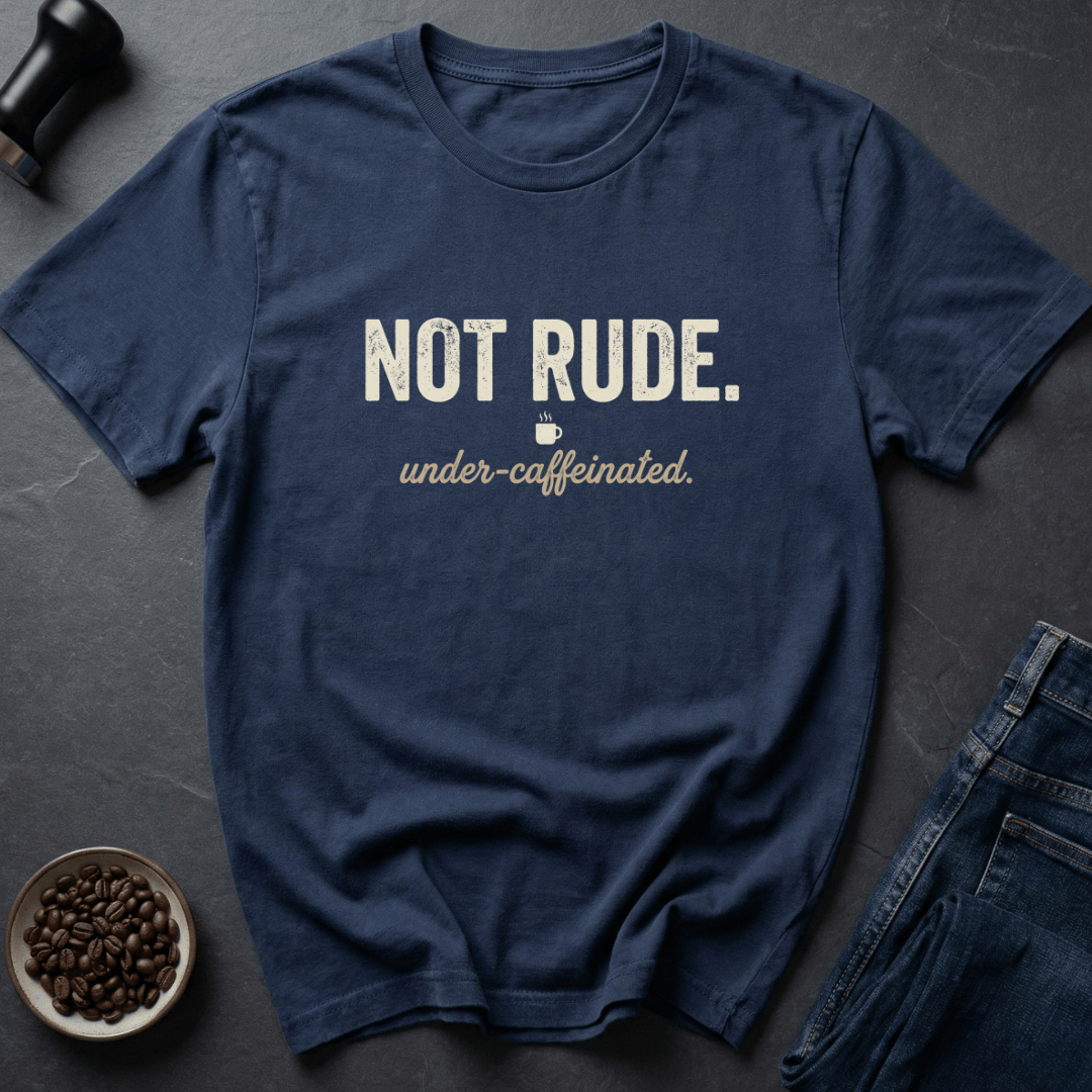 Coffee graphic Bean Warning T-Shirt in by Caffeine Dept
