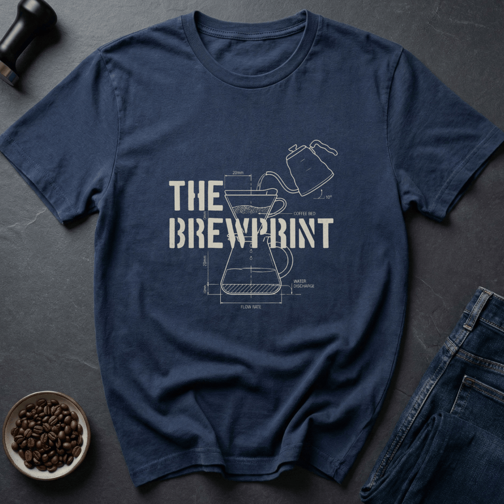 Coffee graphic Brewprint T-Shirt in by Caffeine Dept