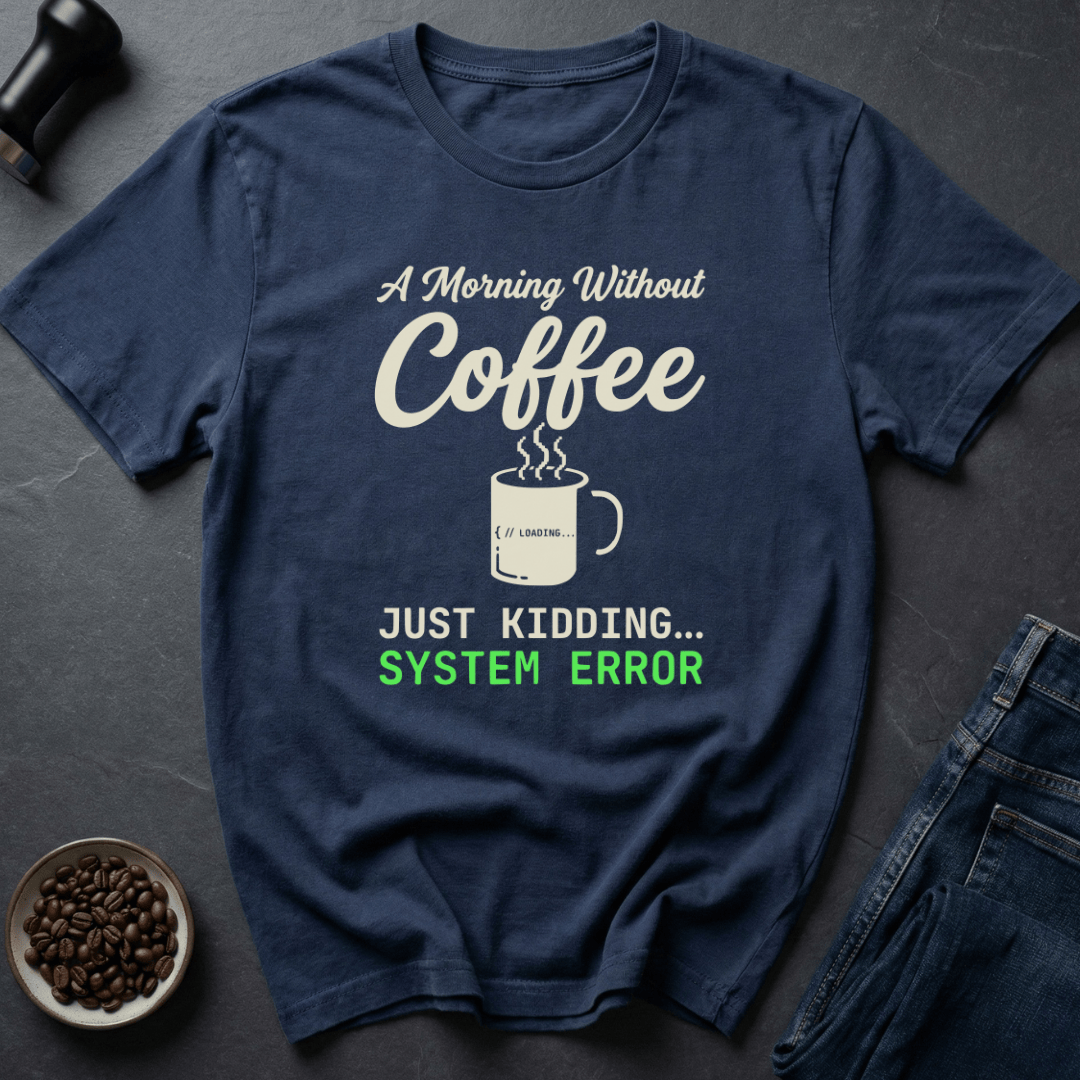 Coffee graphic Coffee Not Found T-Shirt in by Caffeine Dept