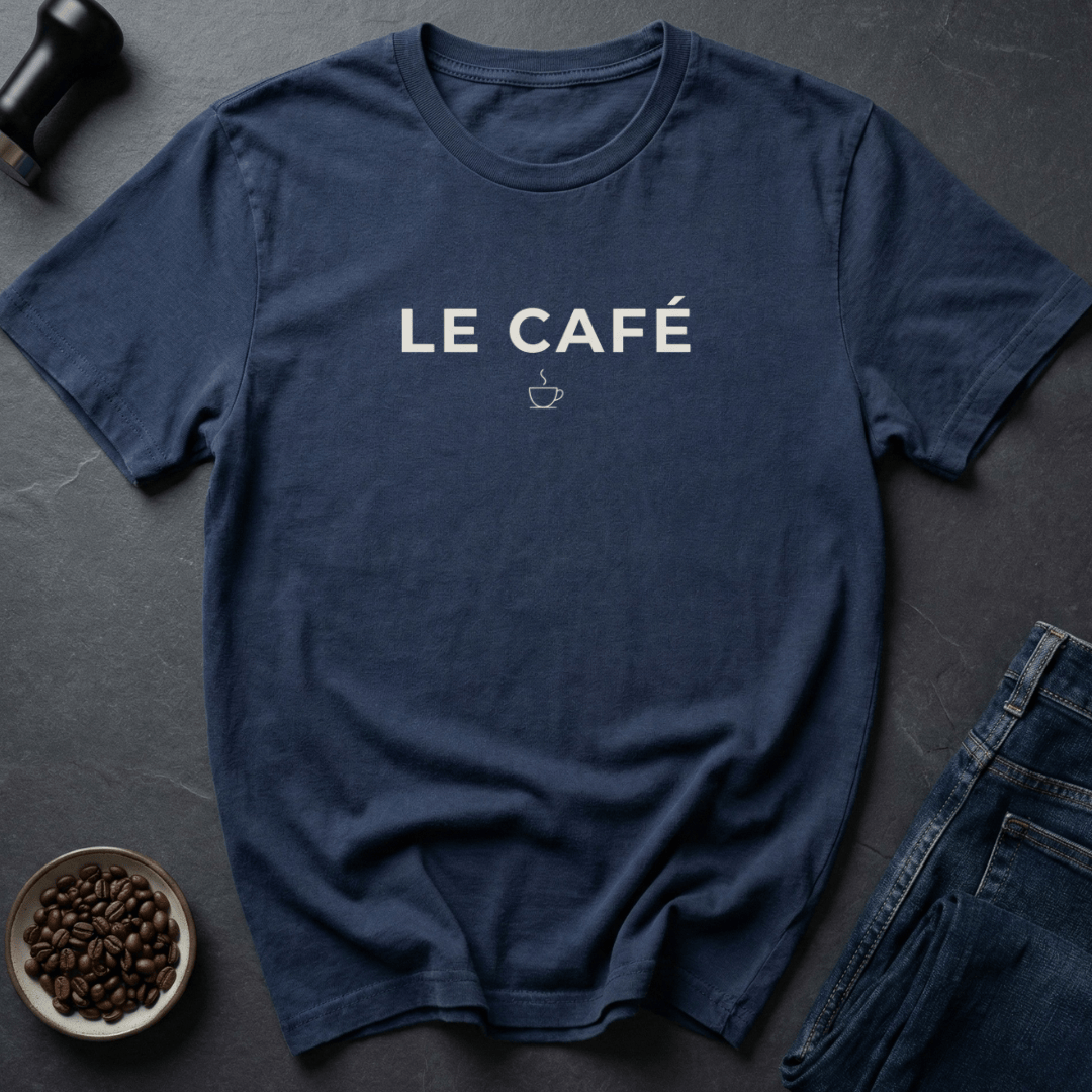 Coffee graphic Cafe Mood T-Shirt in by Caffeine Dept