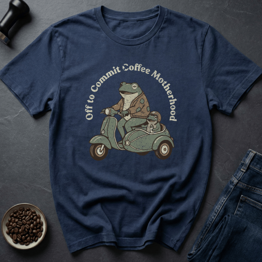 Coffee graphic Coffee Motherhood T-Shirt in by Caffeine Dept