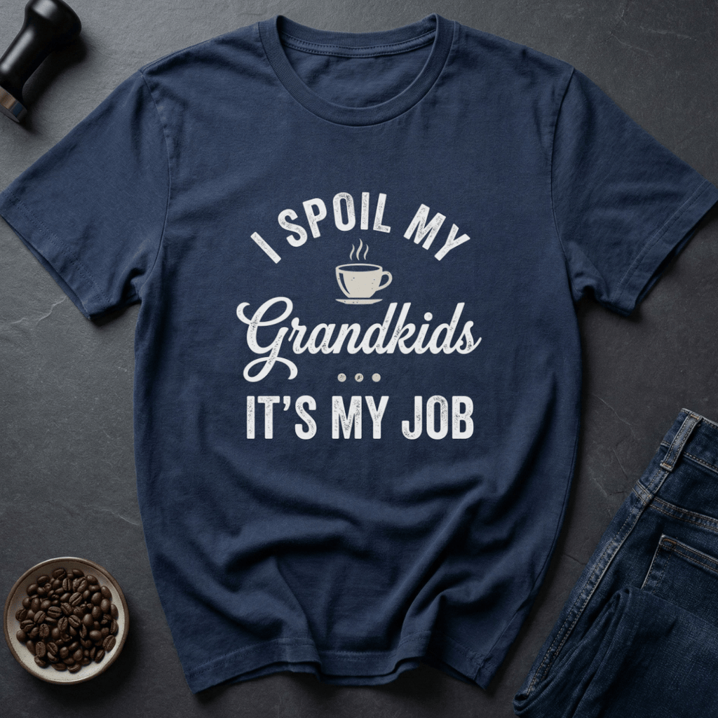 Coffee graphic Proud Grandma T-Shirt in by Caffeine Dept