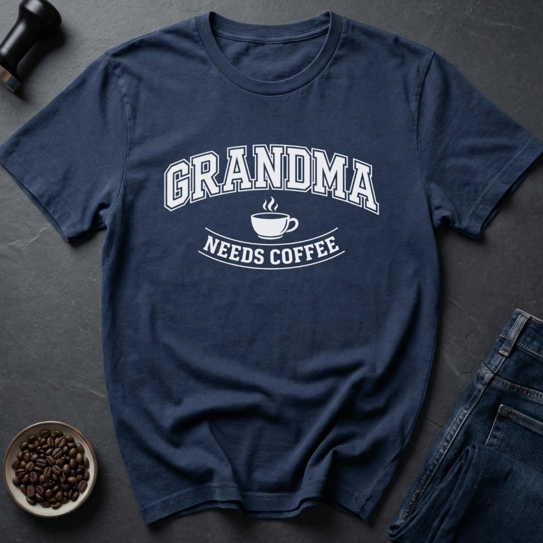 Coffee graphic Grandma Coffee T-Shirt in by Caffeine Dept