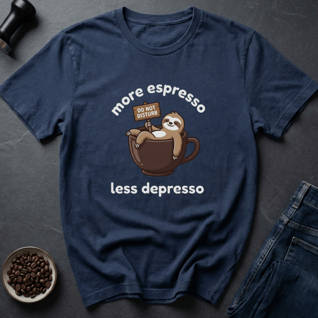 Coffee graphic Emotionally Espresso T-Shirt in by Caffeine Dept