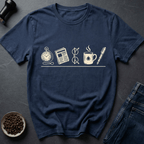 Coffee graphic Daily Ritual T-Shirt in by Caffeine Dept