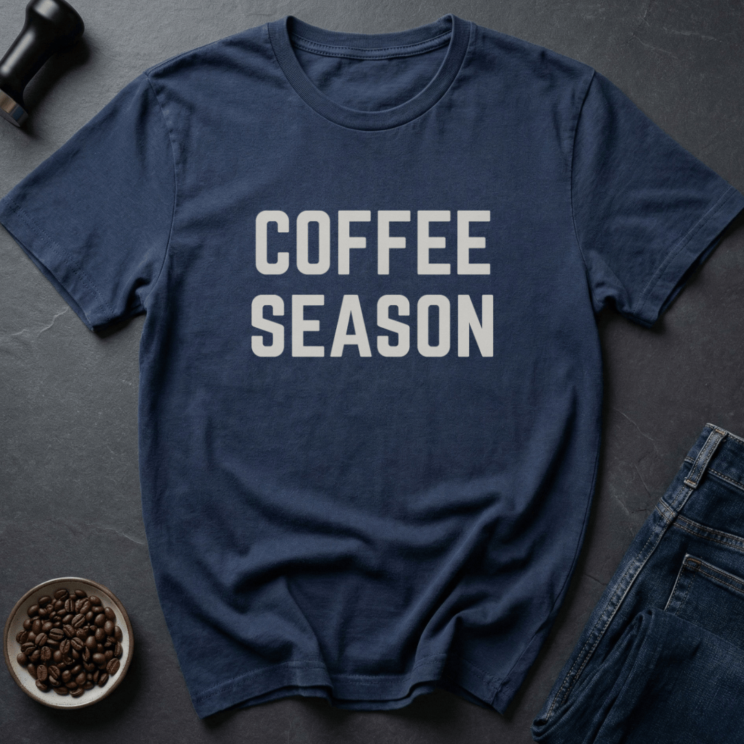 Coffee graphic Brew Season T-Shirt in by Caffeine Dept