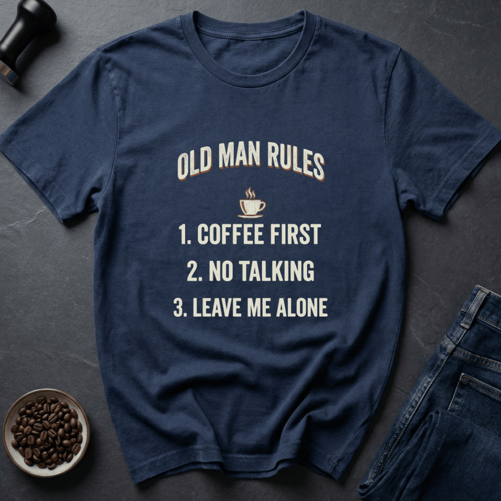 Coffee graphic Grandpa Manifesto T-Shirt in by Caffeine Dept