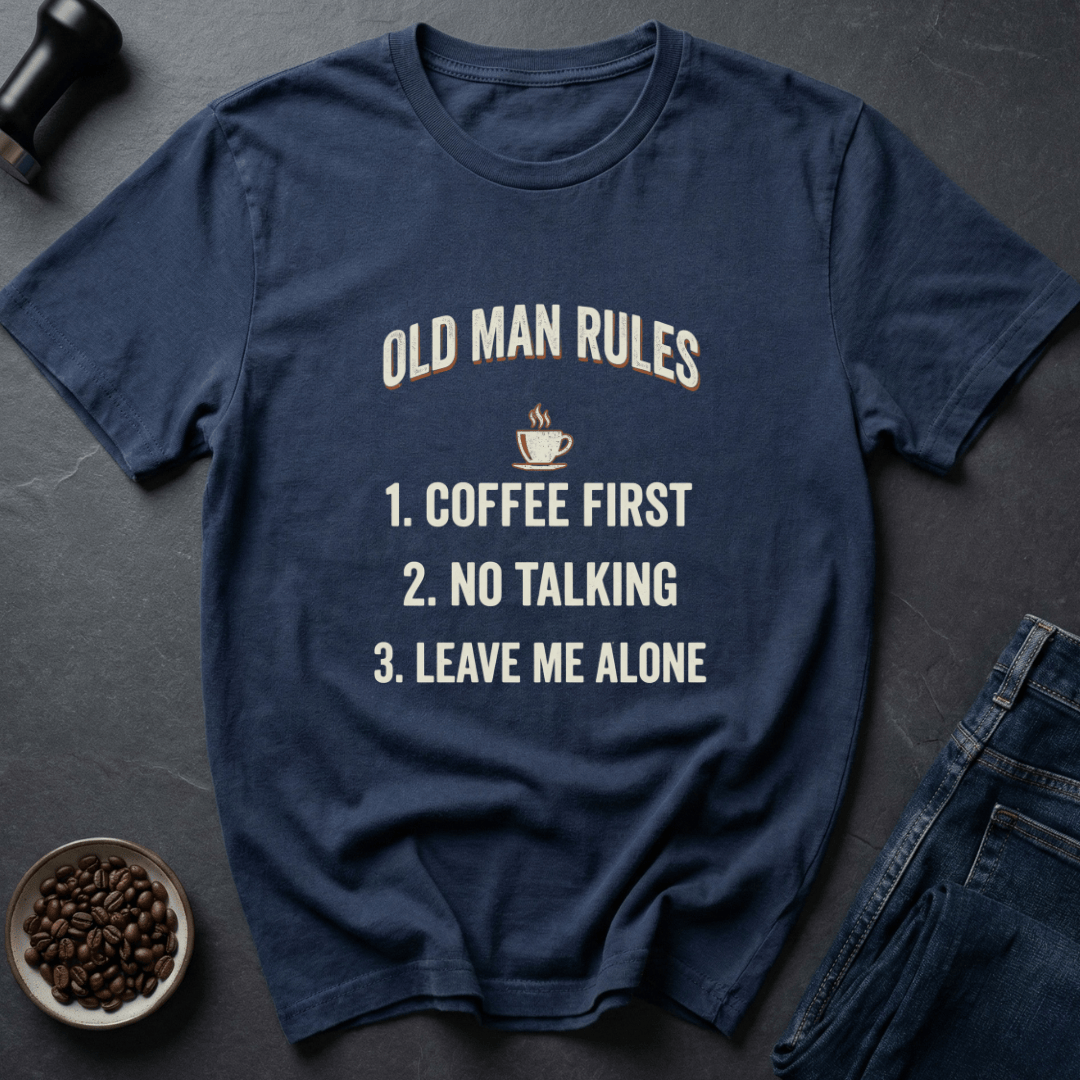 Coffee graphic Grandpa Manifesto T-Shirt in by Caffeine Dept
